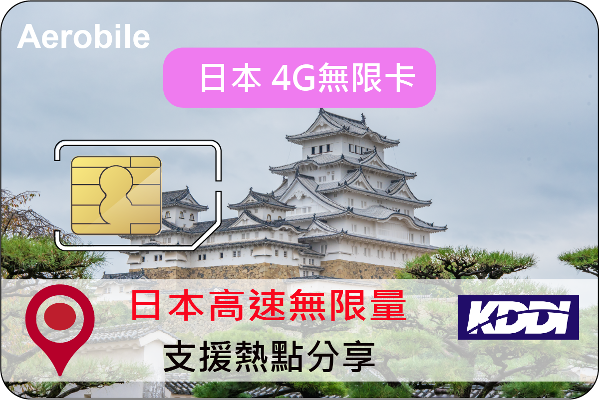 Japan 4G high speed unlimited